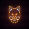 Fox Glowing Neon Sign