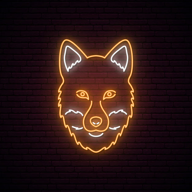 Fox Glowing Neon Sign — make neon sign