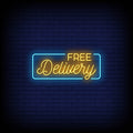 Free Delivery Neon Sign