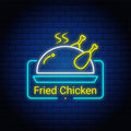 Fried Chicken Neon Sign