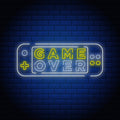 Game Over Neon Sign