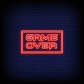 Game Over Neon Sign