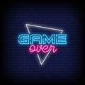 Game Over Neon Sign