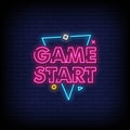 Game Start Neon Sign - Pink Neon Sign