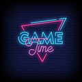 Game Time Neon Sign