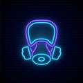 Gas Mask Neon Sign