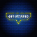 Get Started Neon Sign