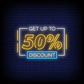 Get Up To 50% Discount Neon Sign