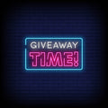 Give Away Time Neon Sign