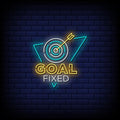 Goal Fixed Neon Sign