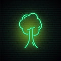 Green Tree Neon Sign