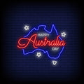 Happy Australia Day Neon Sign