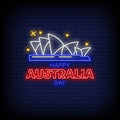 Happy Australia Day Neon Sign