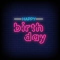 Happy Birthday Neon Sign - Pink Neon Sign