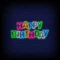 Happy Birthday Neon Sign