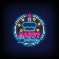 Happy Birthday Neon Sign