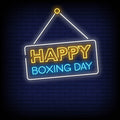 Happy Boxing Day Neon Sign