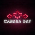 Happy Canada Day Neon Sign