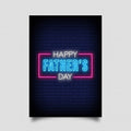 Happy Father Day Neon Sign