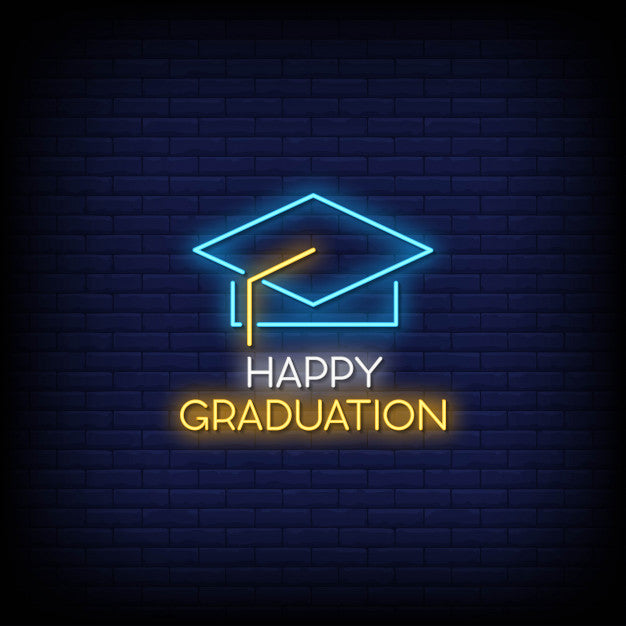 Neon Graduation Happy Graduation Neon Sign — make neon sign