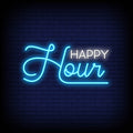 Happy Hour Neon Sign