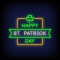 Happy St. Patrick's Day Neon Sign