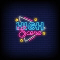 High Score Neon Sign