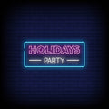 Holidays Party Neon Sign