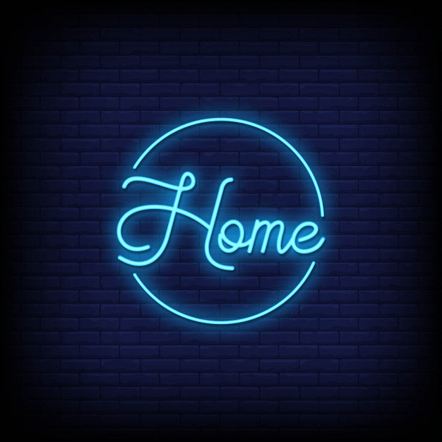 Home Neon Sign — make neon sign