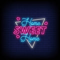 home sweet home pink neon sign