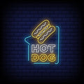 Hot Dog Neon Sign