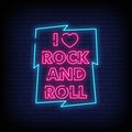 I Love Rock And Roll Neon Sign