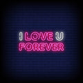I Love You Forever Neon Sign - Pink Neon Sign