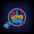 I Love You Neon Sign