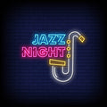 Jazz Night Neon Sign Your Space with Musical Vibes