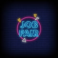 Job Fair Neon Sign