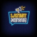 Latest News Neon Sign