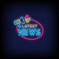 Latest News Neon Sign