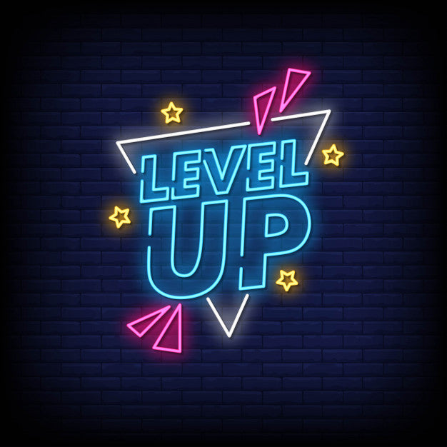 Level Up Neon Sign — make neon sign