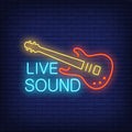 Live Sound Neon Sign