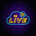 Live Streaming Neon Sign