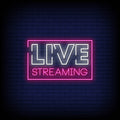 Live Streaming Neon Sign