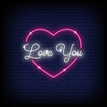 Love You Neon Sign