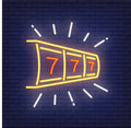 Lucky Seven Neon Sign