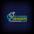Male and Female Gender Neon Sign