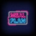 Meal Plan Neon Sign - Pink Neon Sign