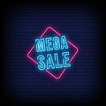 Mega Sale Neon Sign
