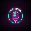 Microphone Neon Sign