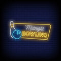 Midnight Bowling Neon Sign