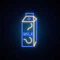 Milk Neon Sign